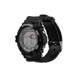 Volkano Mens Sport Watch With LED Back Light Tryout Series Black