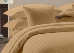 Amazon Luxurious Hotel Collection 800TC 5PC Duvet Cover Set 100% Egyptian Cotton King Size Taupe Stripe