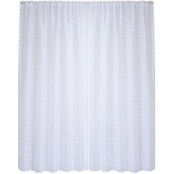 Matoc Readymade Curtain -grid Voile -white -taped -140CM W X 250CM H