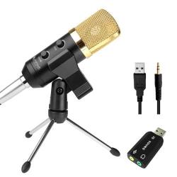 Fifine K028 Home Ktv Handheld MIC Universal Sound Recording Microphone With Tripod Stand For PC &...