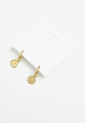 Peso Earrings Round Small-brass