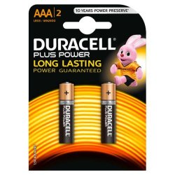 Duracell Plus Power AAA Batteries 2-Pack