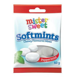 Mister Sweet Softmints Chewy Spearmint 24 X 60G