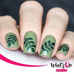 Whats Up Nails - Branch Vinyl Stencils For Nail Art Design 2 Sheets 40 Stencils Total
