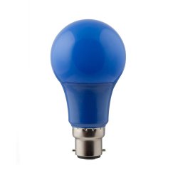 Eurolux LED Coloured A60 Globe B22 7W Blue