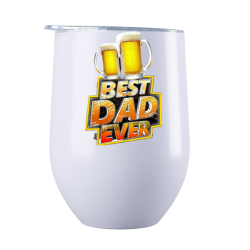 Best Dad - Stainless Steel Double Wall Coffee Or Wine Tumbler