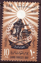 Egypt 1965 Land Forces Day Complete Unmounted Mint Set Sg 862