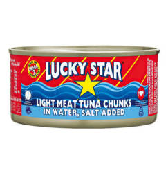 Lucky Star Tuna Chunks Salt Water 6 X 170g