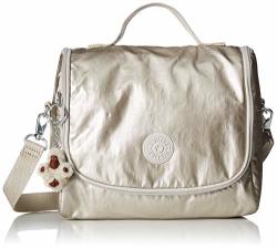 Kipling Kichirou Insulated Lunch Bag Removable Adjustable Crossbody Strap Zip Closure Lacquer Pearl