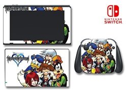Kingdom Hearts 2 Goofy Donald Sora 3 Mickey Video Game Vinyl Decal Skin Sticker Cover For Nintendo Switch Console System
