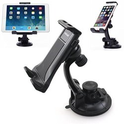 Car Mount Dash Windshield Holder Strong Grip Cradle Dock Compatible With Huawei Mediapad T1 10 - Mediapad X1 - P30 Pro