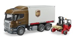 Bruder Scania R-series Ups Logistics Truck With Forklift