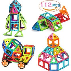 Magnetic Sasrl Blocks Toys Educational Building Tiles Blocks Stack Toys Set -112pcs