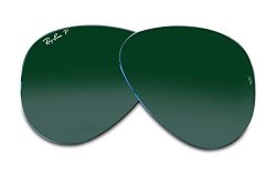 Ray-ban Original Aviator Large Metal RB3025 55MM Crystal Green Polarized Replacement Lenses For Men For Women+free Complimentary Eyewear Care Kit