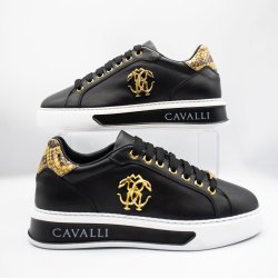 Roberto Cavalli 18627 Womans Shoe Black - Black 8