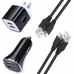 Dual Port USB Wall Charger 2.4A Car Charger Adapter USB C Fast Charger Kit Compatible For Samsung Galaxy Note 10 10+ 9 8 S10