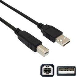NiceTQ USB2.0 Cable Cord for M-Audio Keystation 61ES 61-Key USB MIDI Keyboard Controller