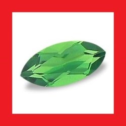 Chrome Tourmaline - Rich Emerald Green Marquise Facet - 0.08CTS