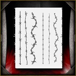 Barbed Wire Airsick Airbrush Stencil Template