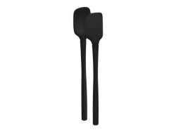 Flex-core Silicone MINI Spatula & Spoonula Set Of 2 Black
