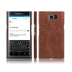 Blackberry Priv Case Croco Premium Pu Leather Protective Cases Simple Deurable And Lightweight Case For Blackberry Priv Brown