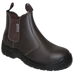 Pinnacle Austra Safety Boots - Chelsea Brown - Size 12