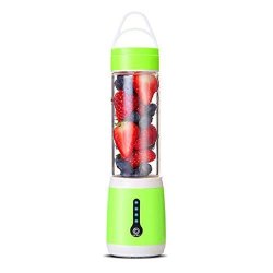 Electric Juicer Cup MINI Postable Blender USB Rechargable Cordless Fruit Vegetable Mixer Convenient Milkshake Soy Milk Maker Green