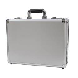 Bory Aluminum Hard Case Briefcase Silver Toolbox Professional Carrying Case Aluminum Flight Cases Portable Equiment Tool Case