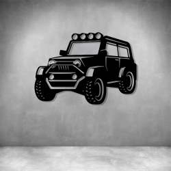 Jeep Off Road - Matt Silver L 800 X H 800MM