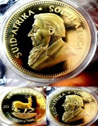 Deals on Htlc African Gold Krugerrand Coin Replica New 1OZ Gold