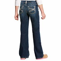 Ariat Apparel Girls Girls Real Bootcut Entwined Jeans 8 Dresden