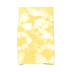E By Design KTGN398YE1 Chillax Geometric Print Kitchen Towel 16" X 25" Yellow