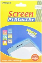 Amzer AMZ95863 Kristal Clear Screen Guard Scratch Protector Shield For Samsung Galaxy Tab 3 10.1 GT-P5200 GT-P5210 - Retail Packaging - Clear