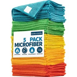 5 10PCS Microfiber Cleaning Cloth Cleaning Towels For Housekeeping Reusable And Lint Free Cloth Towels Home Kitchen Supplies Random Color