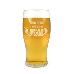 Arcoroc Toughened Bar Pint Beer Glass barware Ce 20OZ 568ML This Beer Is Making Me Awesome