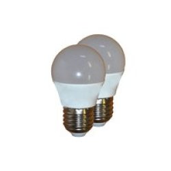 Light Bulb 4W LED Golf Ball B22 BC Bulk Pack Of 7 Warm White
