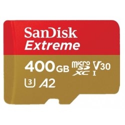 SanDisk Extreme Microsdxc 400GB For Action Cams And Drones + Sd Adapter 160MB S A2 C10 V30 Uhs-i U3