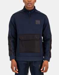 Kiston Navy Zip Sweatshirt - XL Blue