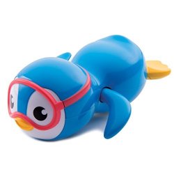 Munchkin Wind Up Swimming Penguin Bath Toy Blue