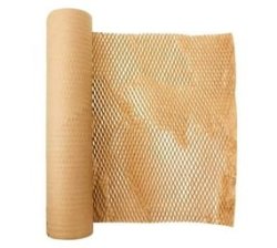 Craft Stationery Honeycomb Cushioning Bubble Paper Wrap Roll 30CM X 30M - Brown