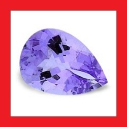Tanzanite - Purple Blue Pear Facet - 0.10cts