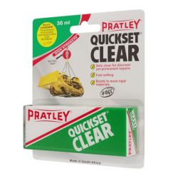 - Quickset Clear 36ML Per Pack New Package - 2 Pack
