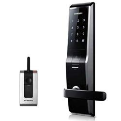 Fingerprint Samsung SHS-5230 SHS-H700 Digital Door Lock Keyless Touchpad Security Ezon + 2PCS Of Emergency Keys +remote Controller + Remote Module F