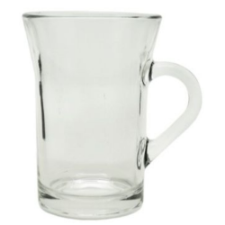 Clear Glass Mug Indo Coffee Mug 250ML Set Of 6
