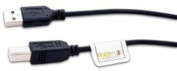 Readyplug USB Cable Compatible With Epson TM-U220-I Vga Receipt kitchen Printer 1 Foot Black