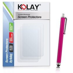 Kolay Pack Of 10 Screen Protector With Stylus Pen For Samsung Galaxy Express 2 - Pink
