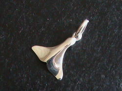 Solid Sterling Silver Whale Tail Charm Small Pendant