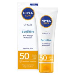 Nivea Sun Uv Sensitive Sun Allergy Protection Face Cream SPF50 - 50ML