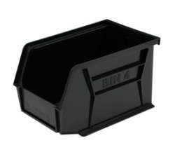 - Bin - Black Plastic Storage Bin 210MM X 140MM X 130MM Pack Of 60