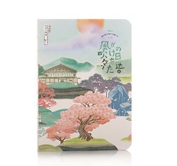 Luke's Gift Mousrs Japanese Culture Style Journals With Antique Binding And Hand Painted Cover 7.2 X 5.2-INCH Japanese Eiga Cherry Blossom
